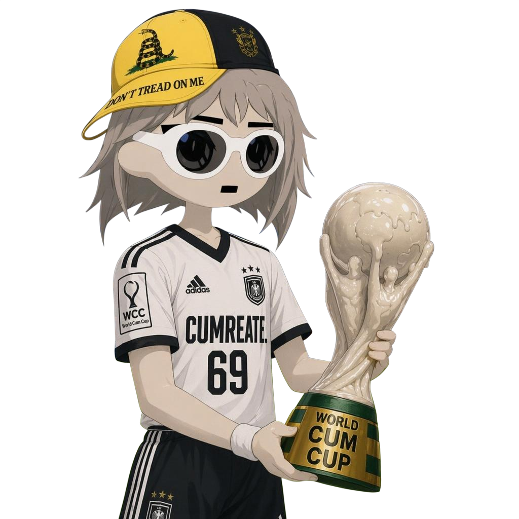 World Cum Cup captain holding the trophy