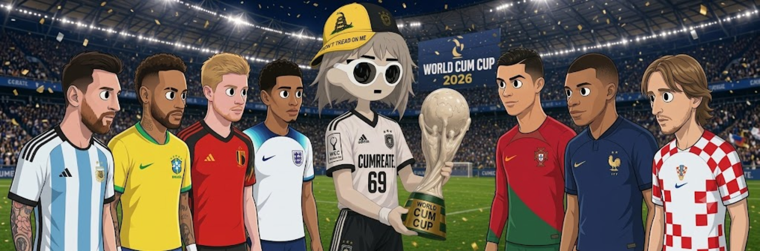 The World Cum Cup squad lined up